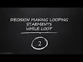 WHILE LOOP - 27
