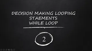 WHILE LOOP - 27