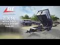 7x14 Hydraulic Dump Trailer with 4ft Sides 2 7K Axles Review