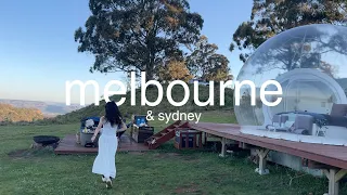 melbourne sydney travel diary staying in a bubble tent wine tasting best mont blanc boat tour