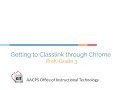 Chrome Classlink PreK 3