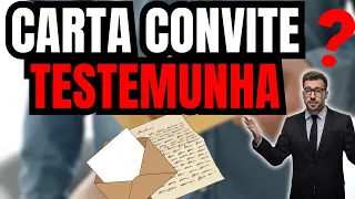 Como fazer uma CARTA CONVITE para TESTEMUNHA? Guia Prático
