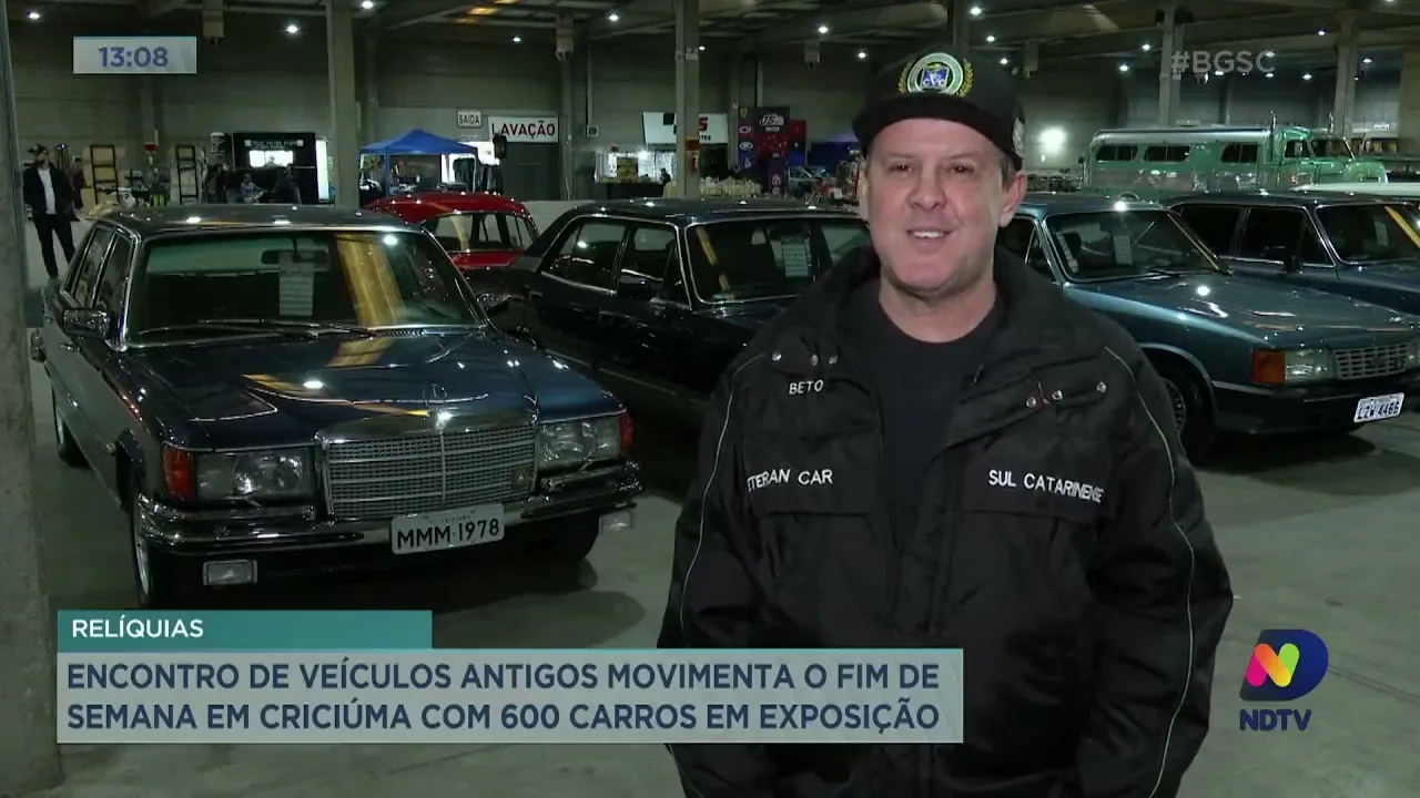 Criciúma recebe encontro de veículos antigos