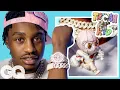 Lil Tjay Shows Off His Insane Jewelry Collection On The Rocks GQ