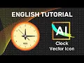Create a vector Clock icon with Illustrator
