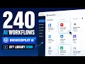 240 Ready-To-Use AI Workflows - Quick Demo of the BrowserPilot AI DFY Library