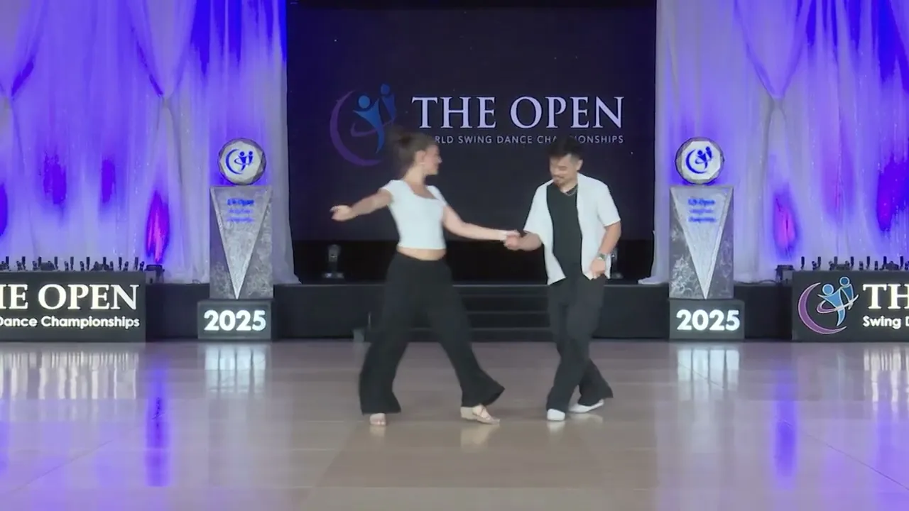 Joseph Tong and Lindsay Mistretta - 4th Place Strictly Swing - Open - The Open 2025
