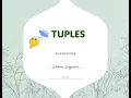 TUPLES Data Structure