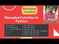 Recursive function in Python Differentiate recursion and Loop