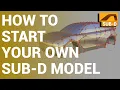 FREE Autodesk Alias SubD Tutorial Car Exterior Part 1