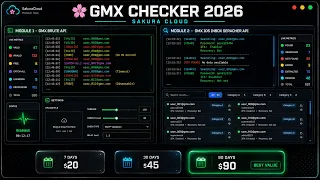GMX Account Checker Inbox Seracher 2026 Sakura Cloud