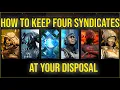 How to EASILY keep FOUR SYNDICATES MAXED OUT - Simple Guide only a FEW clicks needed