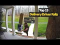 Hilarious Intense Delivery Driver Fails Delivery Van LEFT IN DRIVE