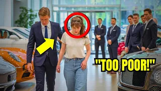 A Simple Woman Kicked Out of Car Dealership, Next Day, Her Billionaire Husband's Rolls Royce Arrives