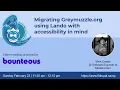 Migrating Greymuzzle org using Lando with accessibility in mind