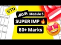 OOPS with JAVA MODULE 5 SUPER IMPORTANT BCS306A MODEL PAPER SOLUTIONS PASSING PACKAGE