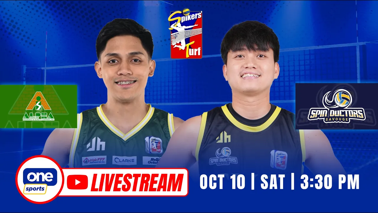LIVE: ALPHA INSURANCE vs SAVOUGE | 2026 SPIKERS’ TURF INVITATIONAL CONFERENCE