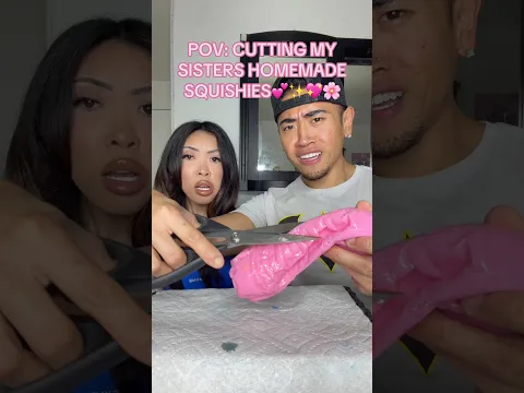 CUTTING MY SISTER’S SQUISHIES