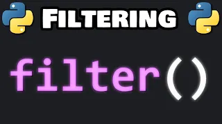 Learn Python FILTER in 3 minutes