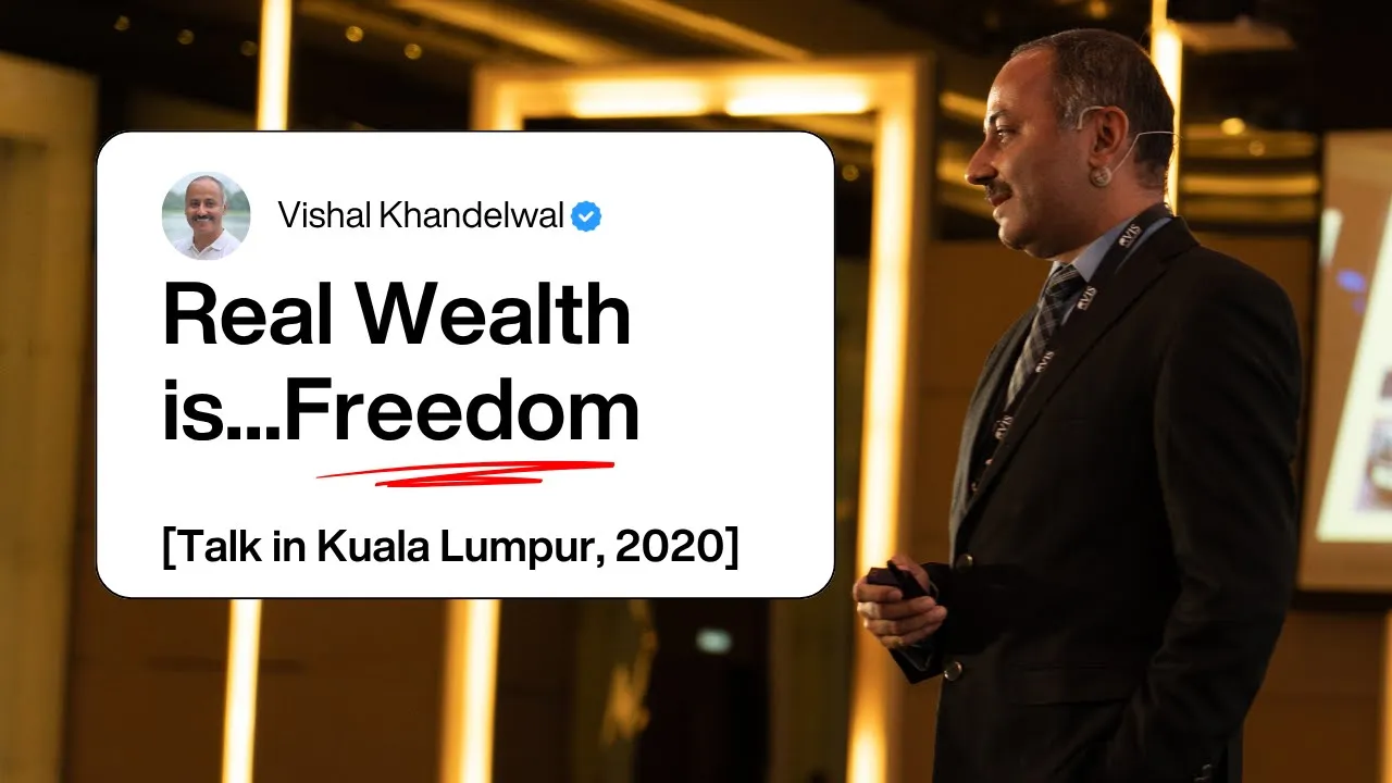 Outline Video Vishal Khandelwal at Value Investing Summit 2020, Kuala Lumpur