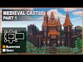 Minecraft How to build a Blackstone Medieval Castle Tutorial