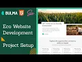 Let s build a landing page with Bulma CSS 1 - Project Setup Free Website Tutorial