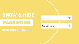 Password Toggle With Javascript With Source Code
