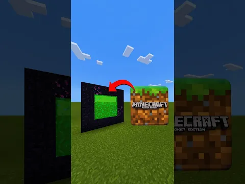How To Make A Portal To The Minecraft Dimension in Minecraft! #shorts