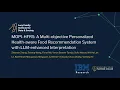 KDD 2025 - MOPI-HFRS A Multi-objective Personalized Health-aware Food Recommendation System