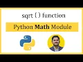 Python sqrt function math module mathematical functions
