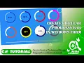 C Create Circular Modern Progress Bar in Windows Form