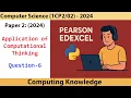 Pearson Edexcel GCSE Computer Science Paper 2 2024 Q6 Cow Data CSV Program Complete Solution