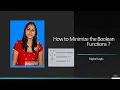 Minimizing Boolean Functions Lec-17 Digital Logic By BhanuPriya