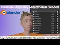 How to Generate All The 52 Shape Keys Easily with Free Blender Addon