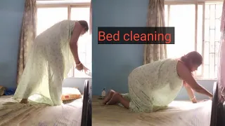 bed cleaning vlog indian housewife daily cleaning house work pakhivlog7
