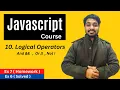 Logical Operators In Javascript Javascript Tutorial In Hindi
