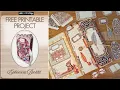 Free Printable Vintage Library Ephemera Storage Booklet DIY Envelope Organizer Tutorial