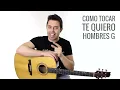 Como tocar TE QUIERO guitarra acústica acordes Hombres G como tocar guitarra