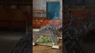 LEGO 10307 Eiffel Tower Animated Speedbuild | LEGO Eiffel Tower | Blender Geometry Nodes Animation