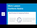 Microlesson Partitions Basics New UI