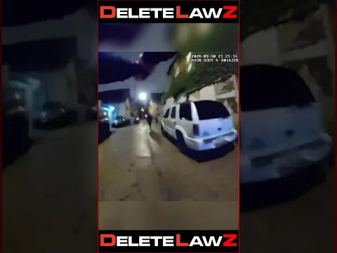 COP SH**TS FLEEING MAN IN THE BACK AS HE RUNS AWAY!