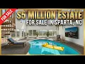 Sparta NC Mountain Estate Two Primary Suites Indoor Pool Atrium Showcase Garage