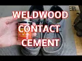 Repairing my old shoes with Weldwood Contact Cement fantastic product IMO