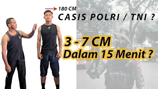 Download CARA CEPAT MENAMBAH TINGGI BADAN || CASIS POLRI \u0026 TNI MP3