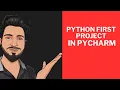 I Created First Project in PyCharm Python Tutorial Explained in