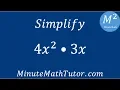 Simplify 4x 2 3x
