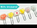 DIY Cute Paper Clips Using Stickers and UV Resin