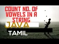 Count Number Of Vowels In A String java Tamil