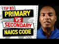 Primary vs Secondary NAICS Code Naics Codes Explained Eric Coffie