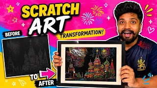 Turn Rs 100 Scratch Note To Rs 10000 Painting | Scratch Art For Home Decor 
